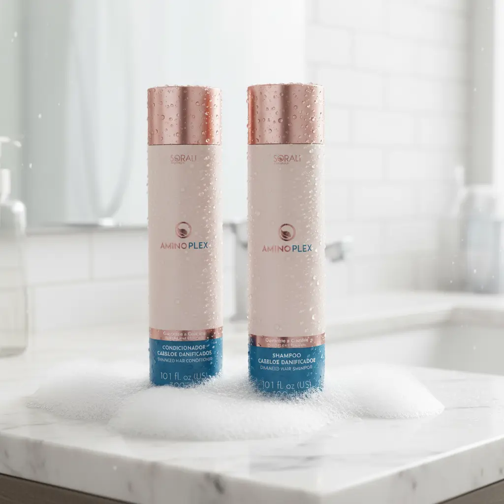 Kit Amino Plex Shampooing & après-shampooing réparateurs ( 600ML ) Sorali Cosmetic